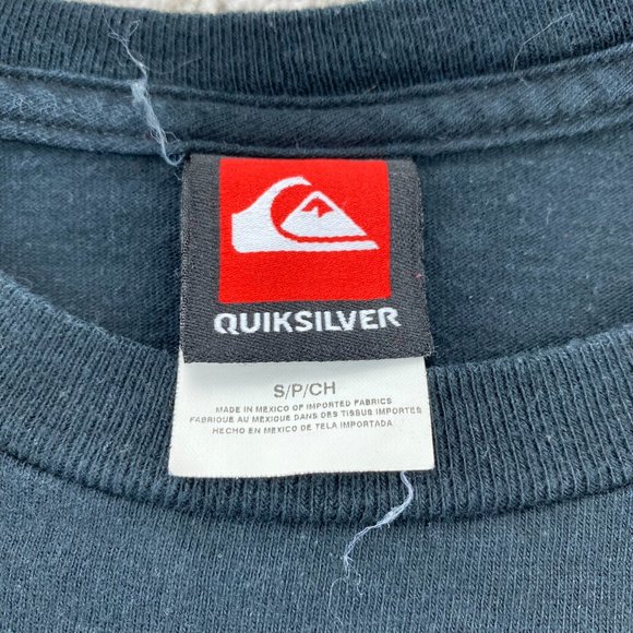 QUIKSILVER Shirt Women Small S Black Cobra Wings Galaxy Graphic T-Shirt Casual - Picture 5 of 12
